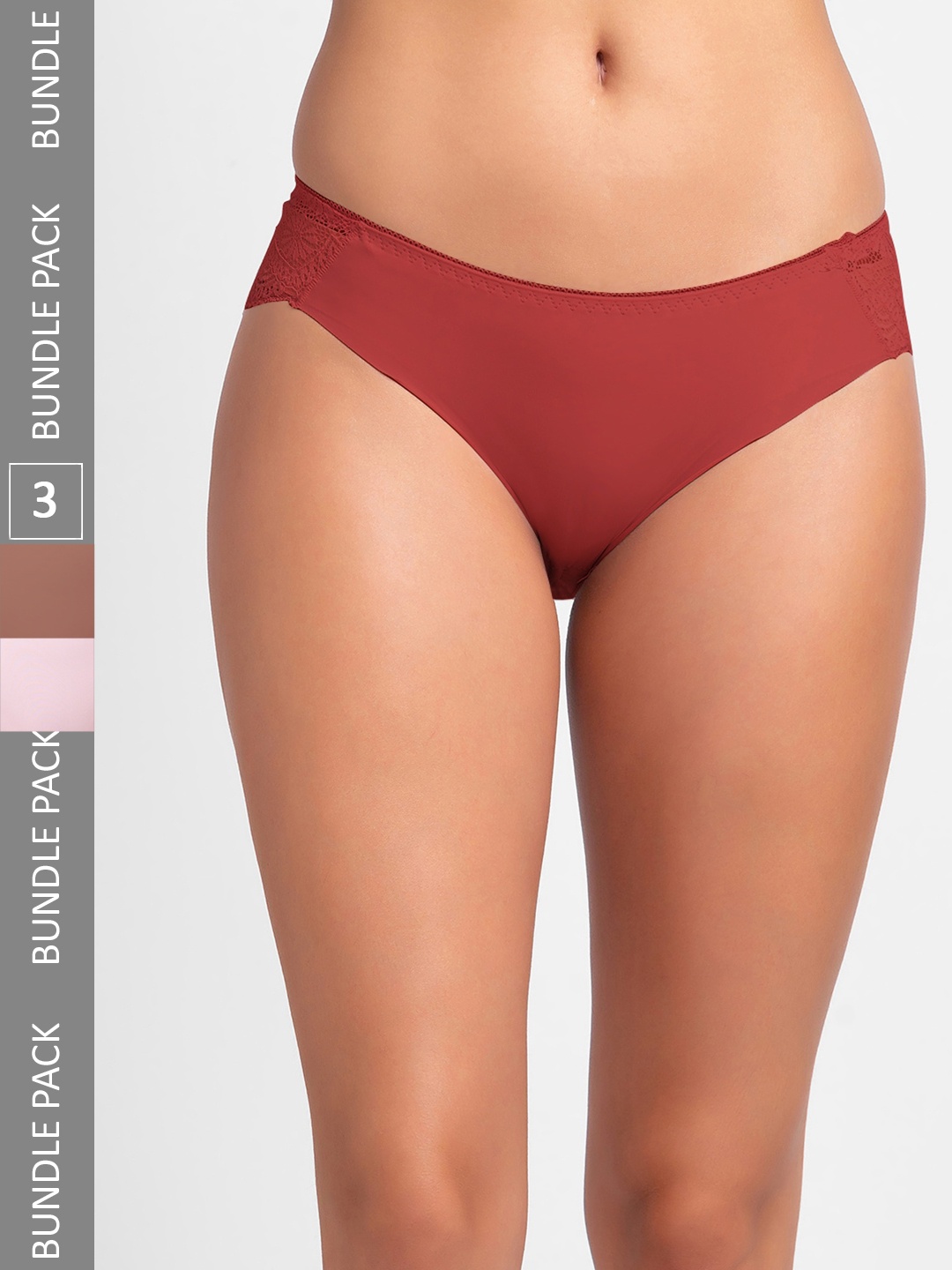 

FashionRack Women Pack Of 3 Assorted Hipster Briefs