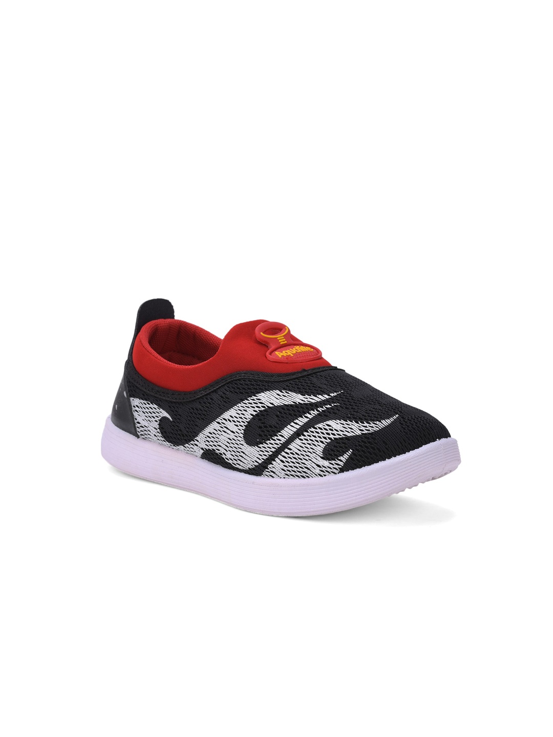

Aqualite Kids Woven Design Slip-On Sneakers, Black