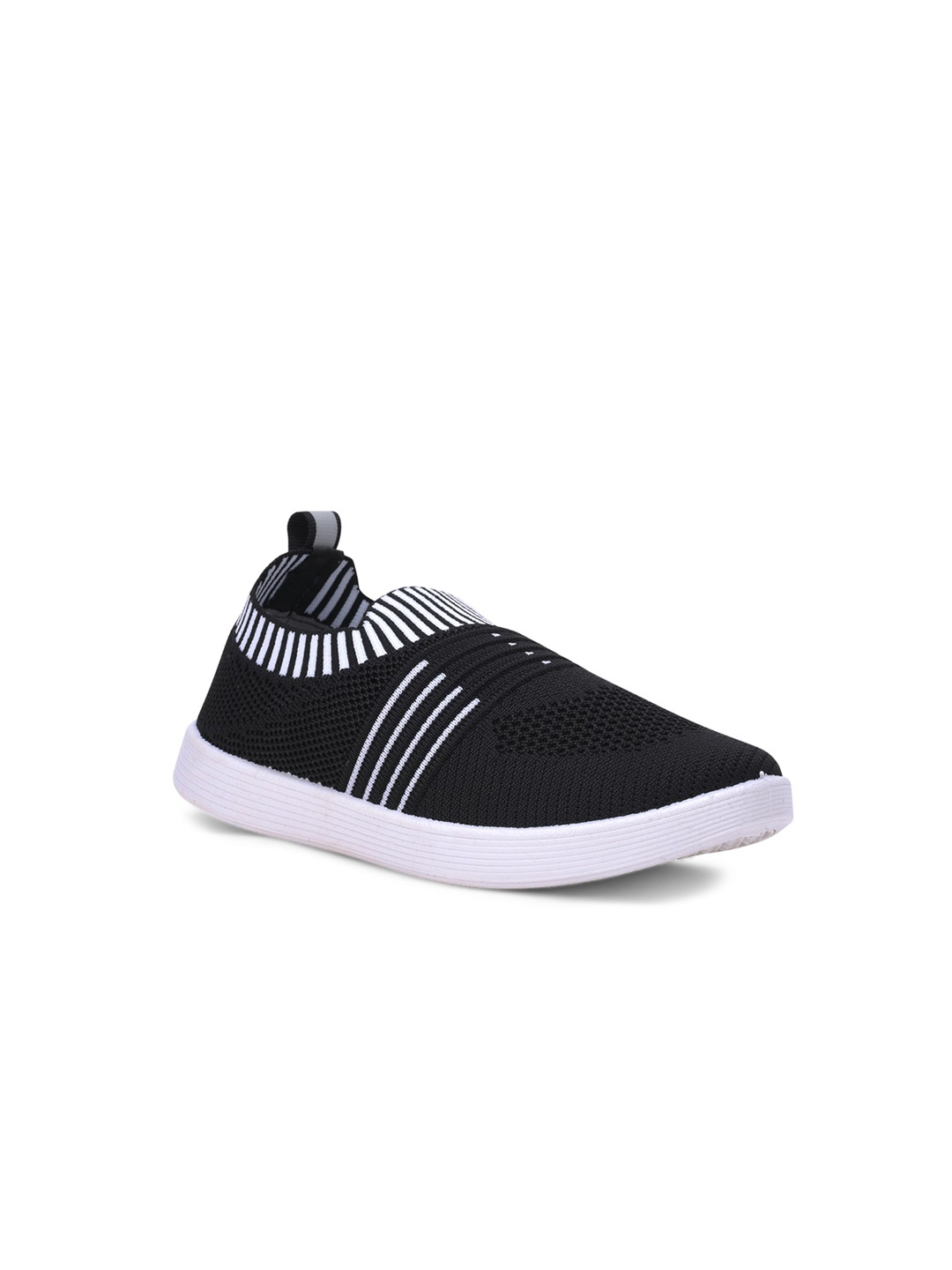 

Aqualite Kids Woven Design Slip-On Sneakers, Black