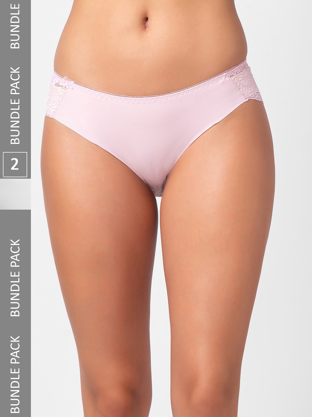

FashionRack Women Pack Of 2 Assorted Cotton Hipster Briefs