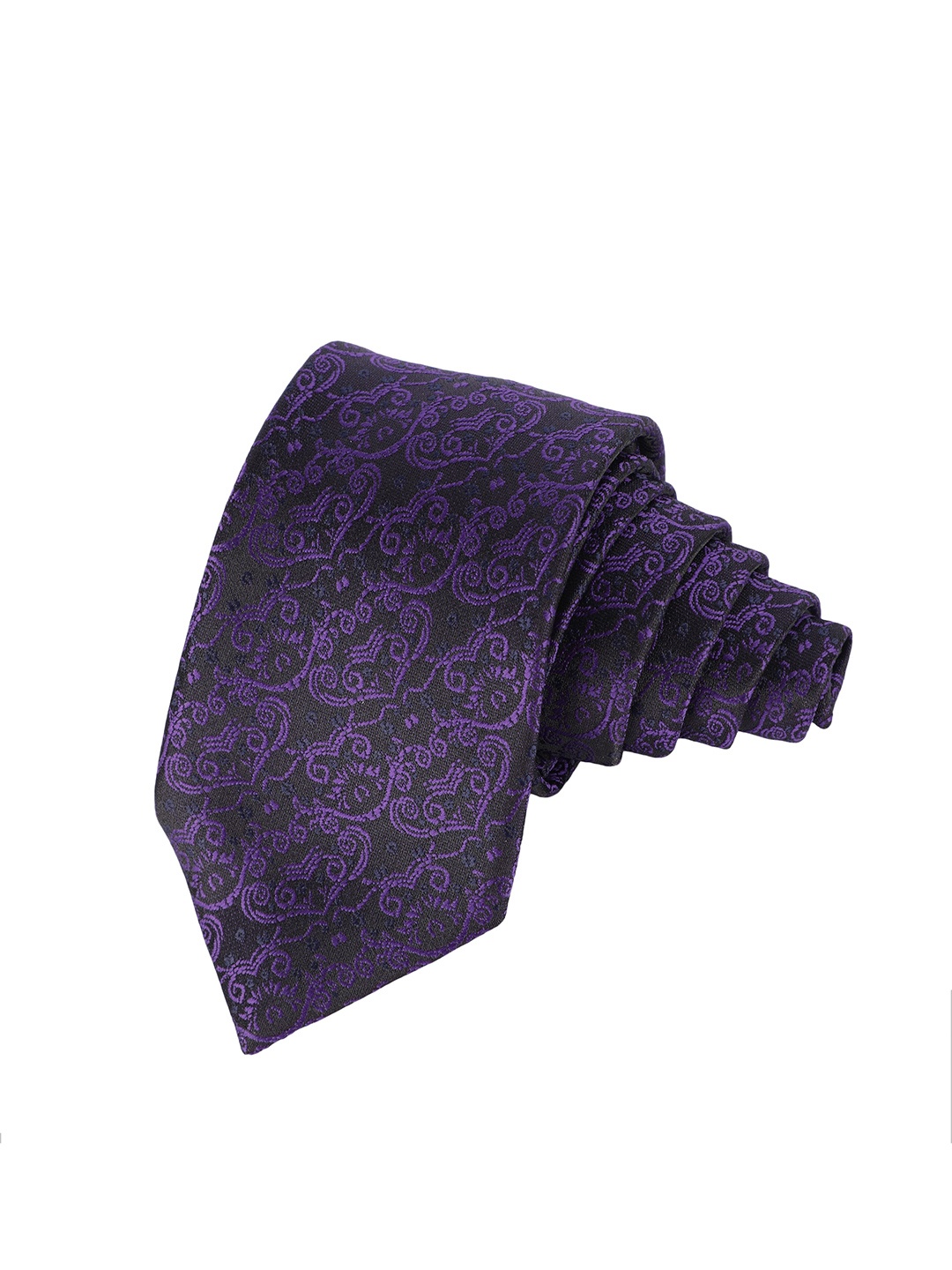 

Alvaro Castagnino Men Woven Design Broad Tie, Purple