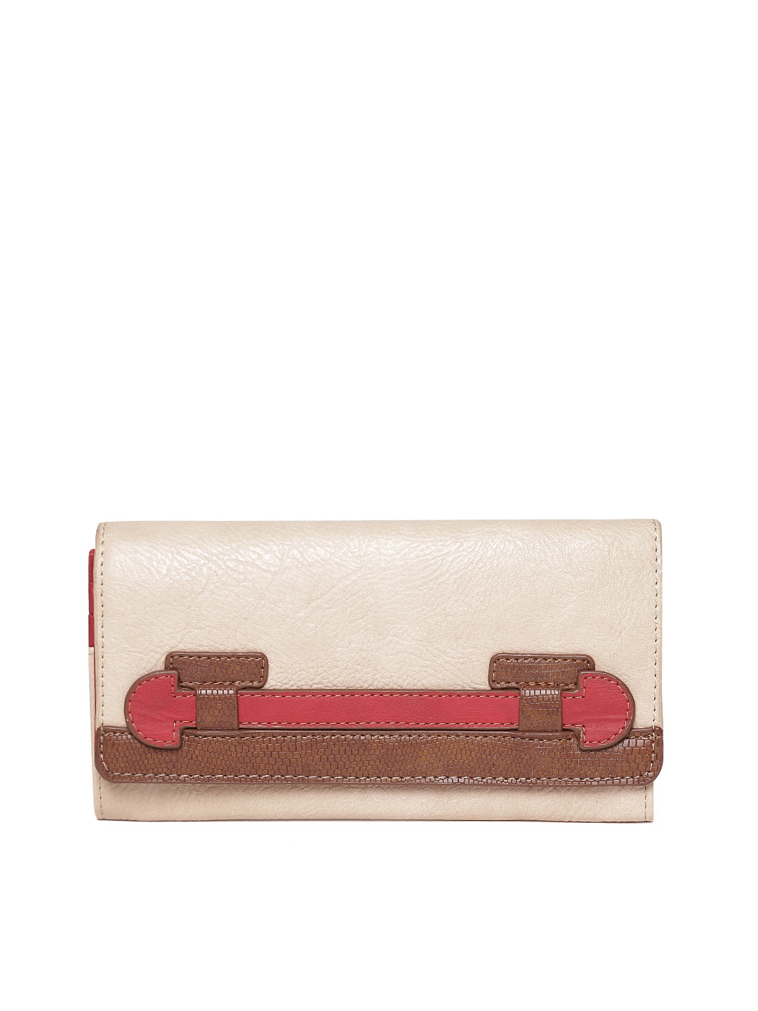 

Baggit Women Beige Solid Two Fold Wallet