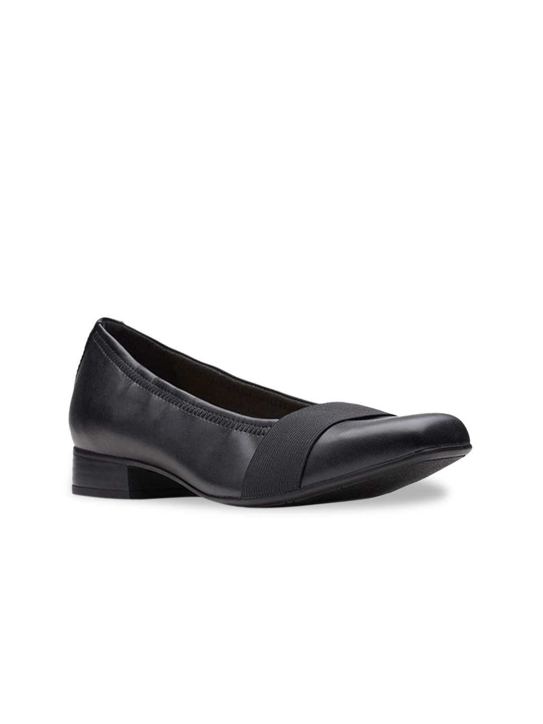 

Clarks Square Toe Block Pumps, Black