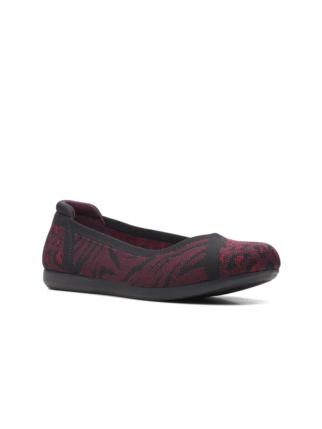

Clarks Women Printed Ballerinas, Burgundy