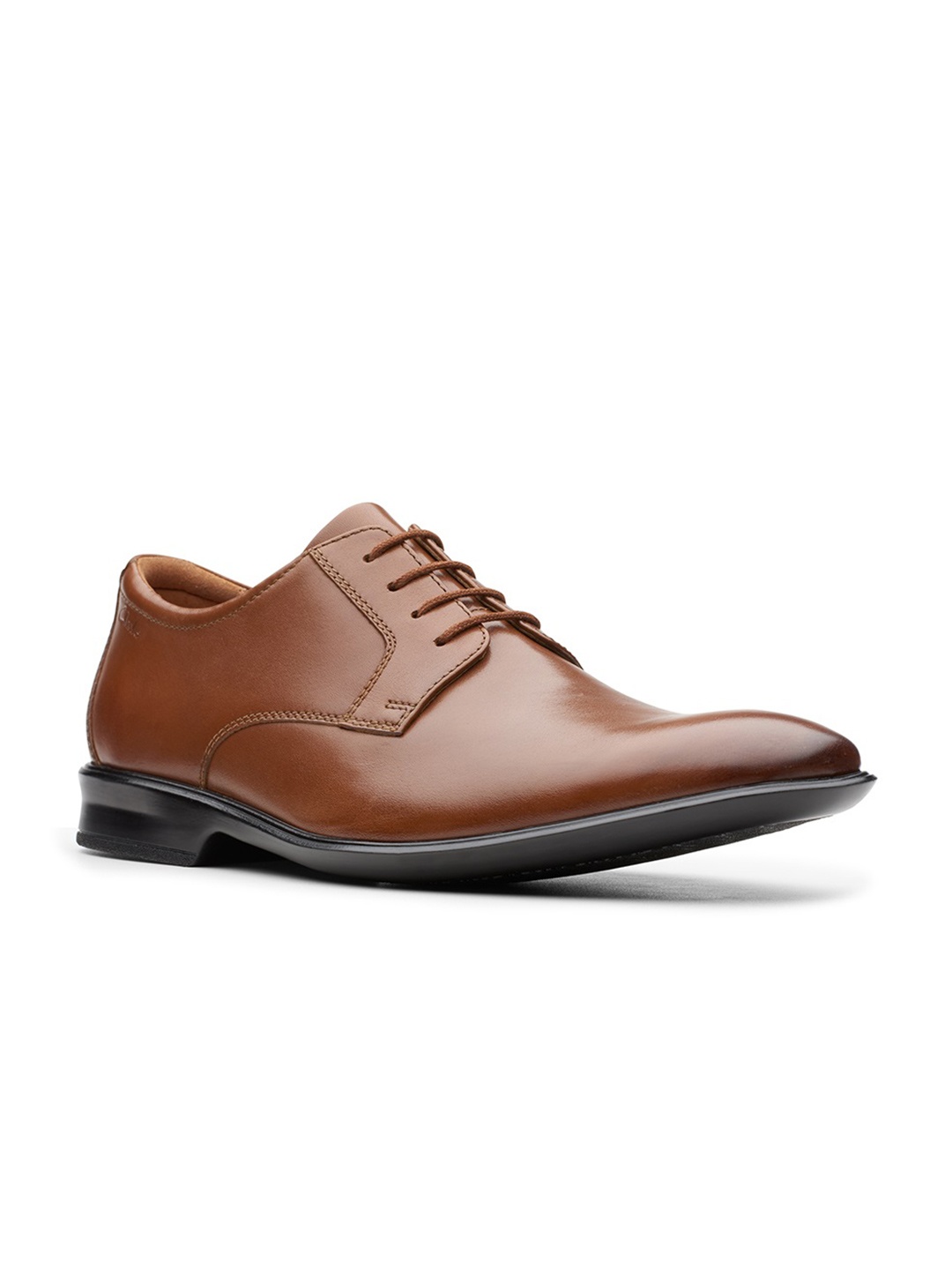 

Clarks Men Leather Formal Derbys, Brown