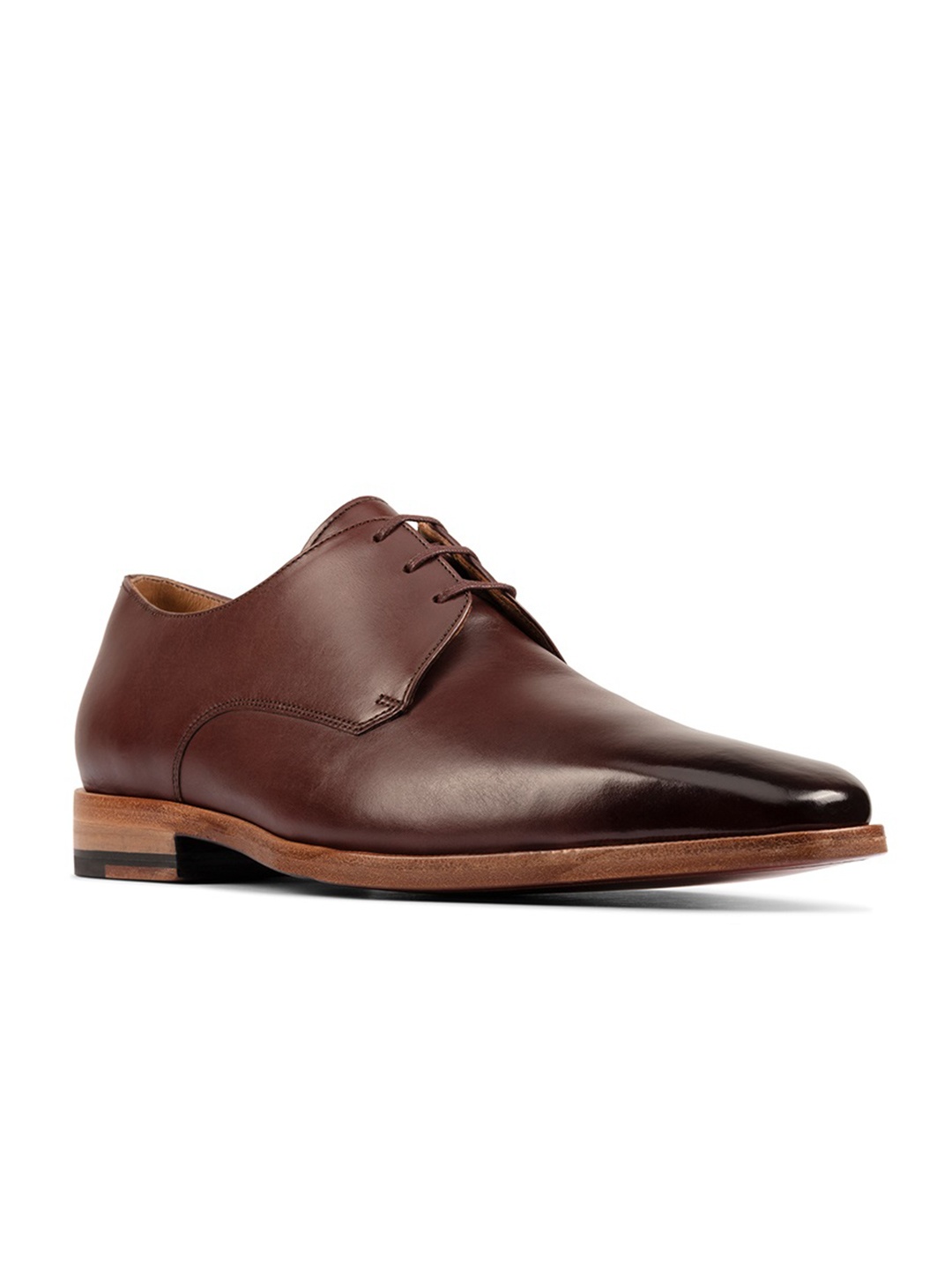 

Clarks Men Leather Formal Derbys, Brown