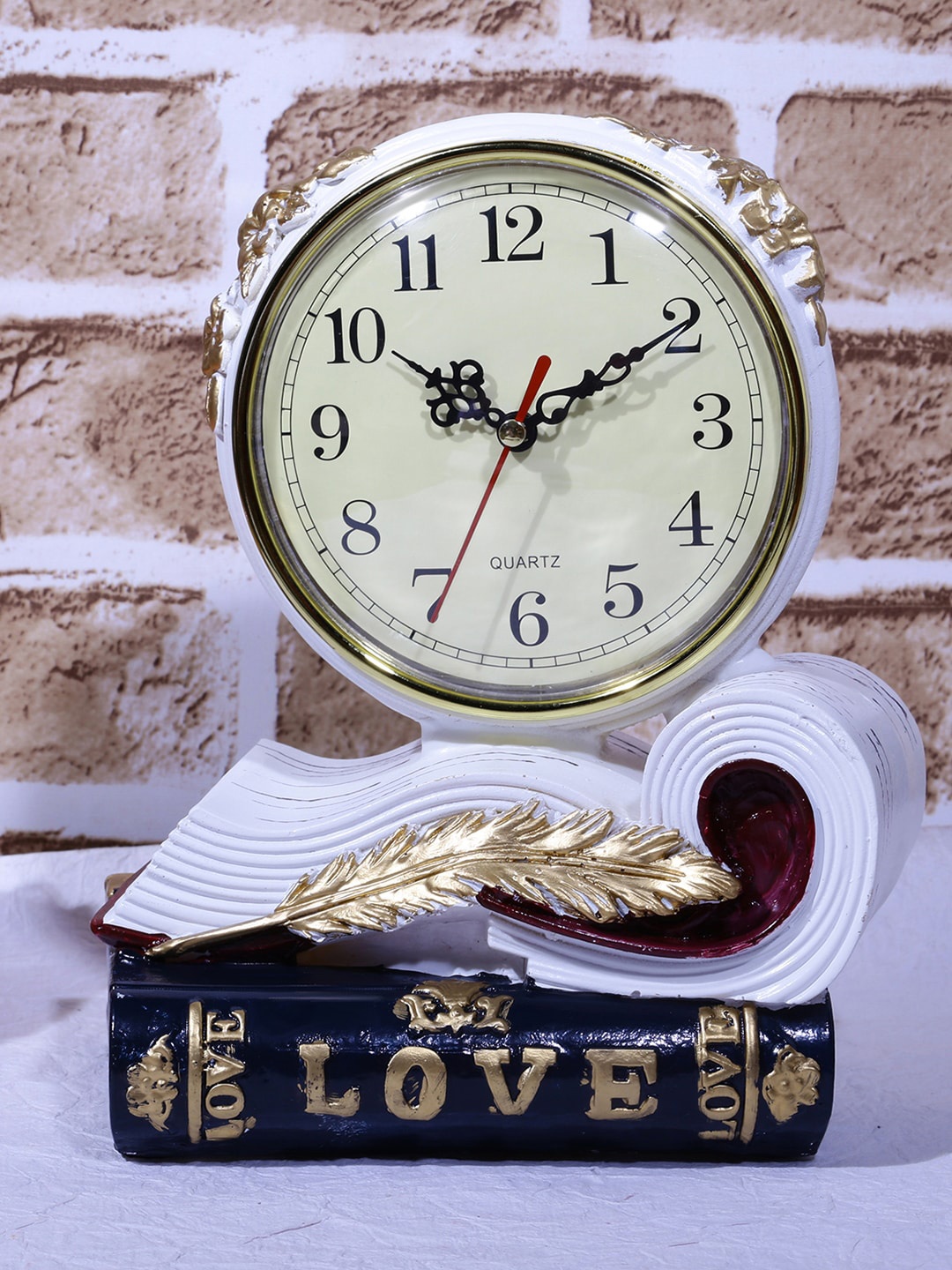 

A Vintage Affair- Home Decor White Vintage Table Clock