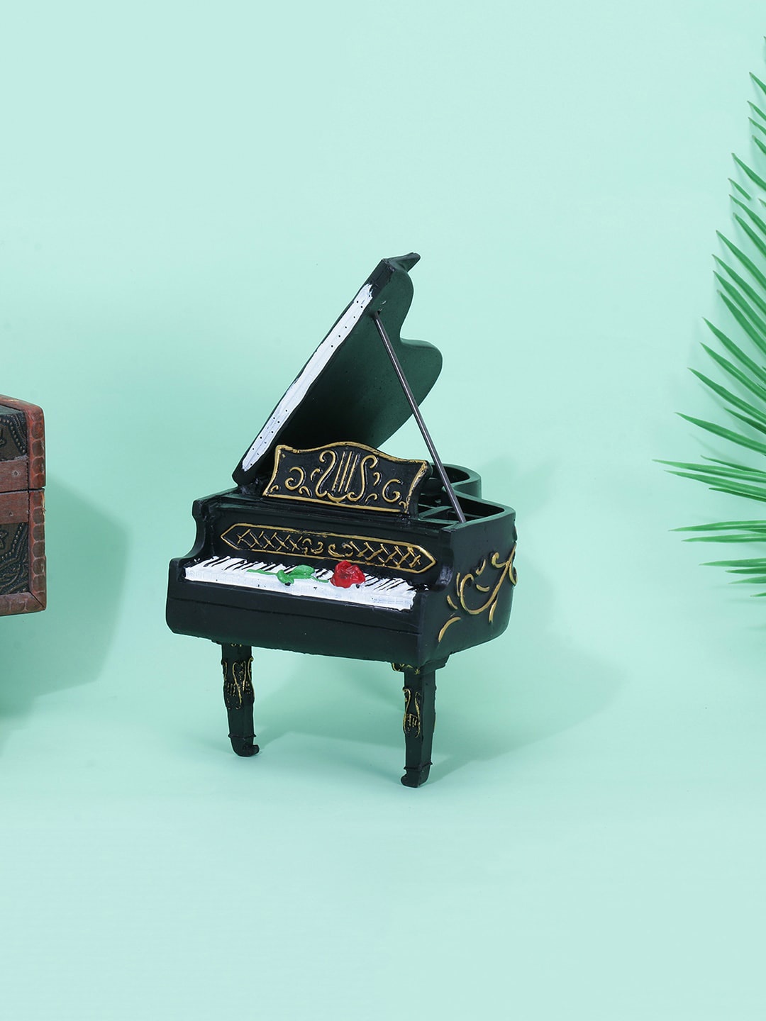 

A Vintage Affair- Home Decor Black Vintage Piano Decor Accent Showpieces