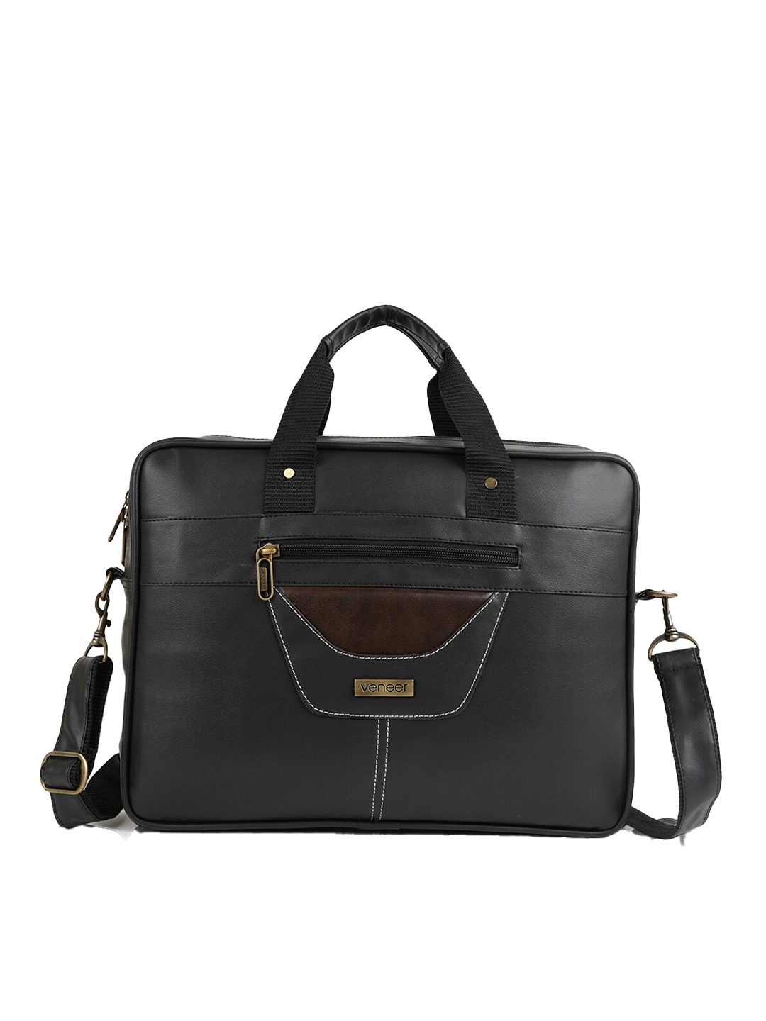 

Veneer Messenger Bag, Black