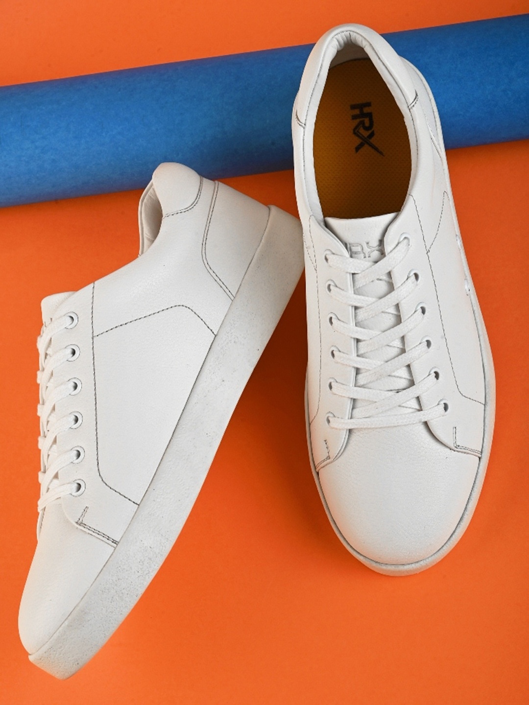 

HRX by Hrithik Roshan Men Lace-Up Sneakers, White