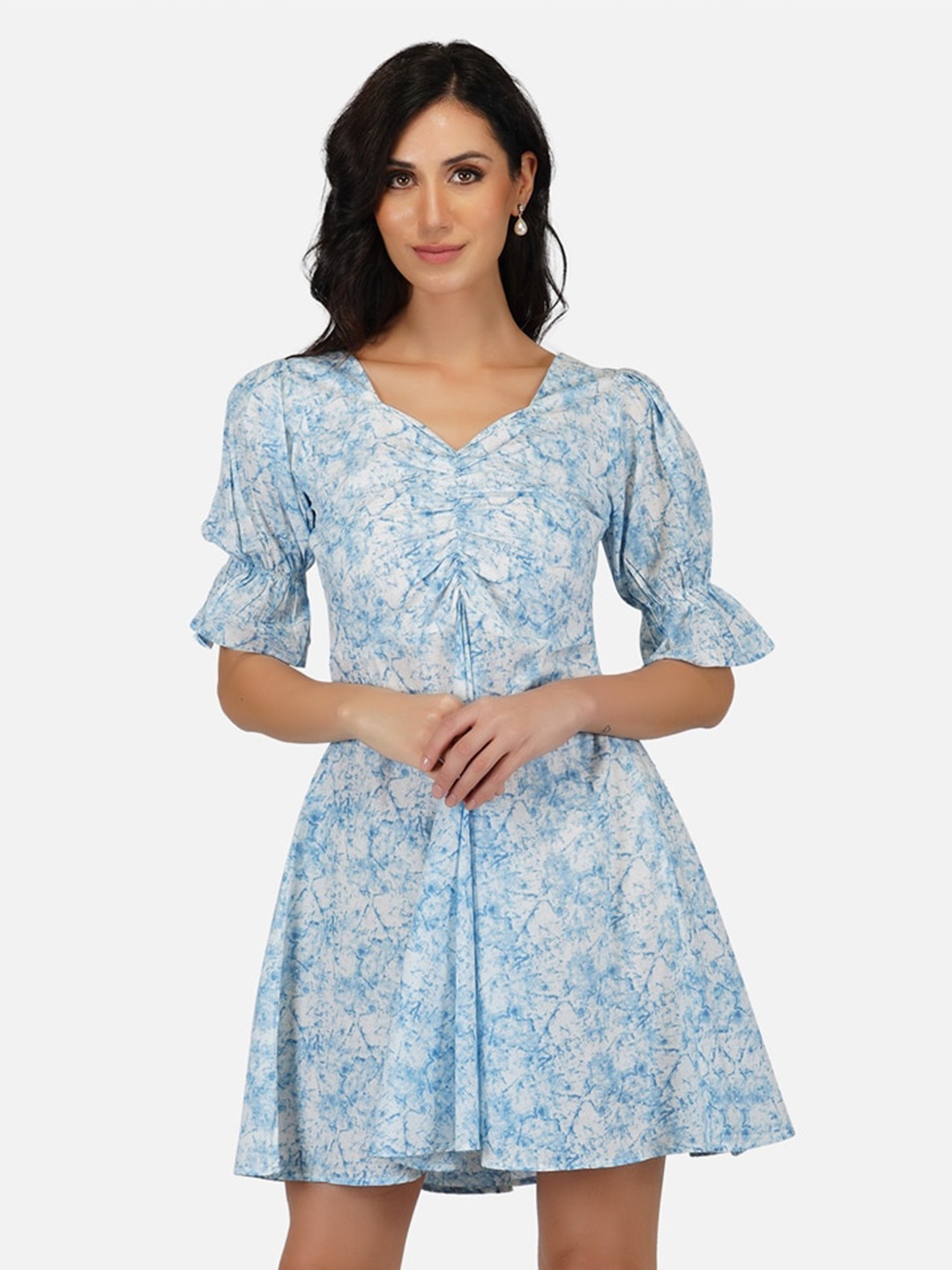 

METRO-FASHION V Neck Dress, White