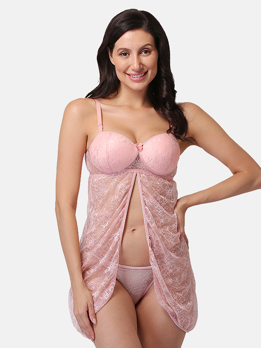 

LOTUSLEAF Net Baby Doll, Pink