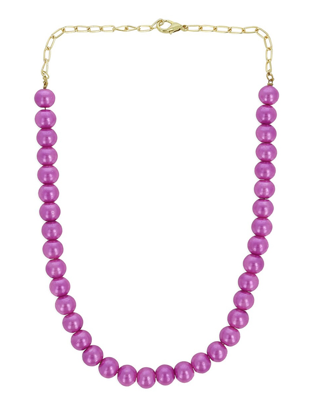 

AKSHARA Girls Gold-Plated Necklace, Pink
