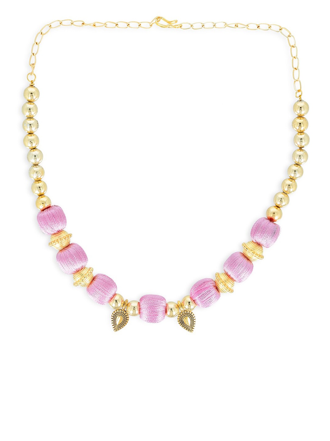 

AKSHARA Girls Gold-Plated Handcrafted Necklace, Pink