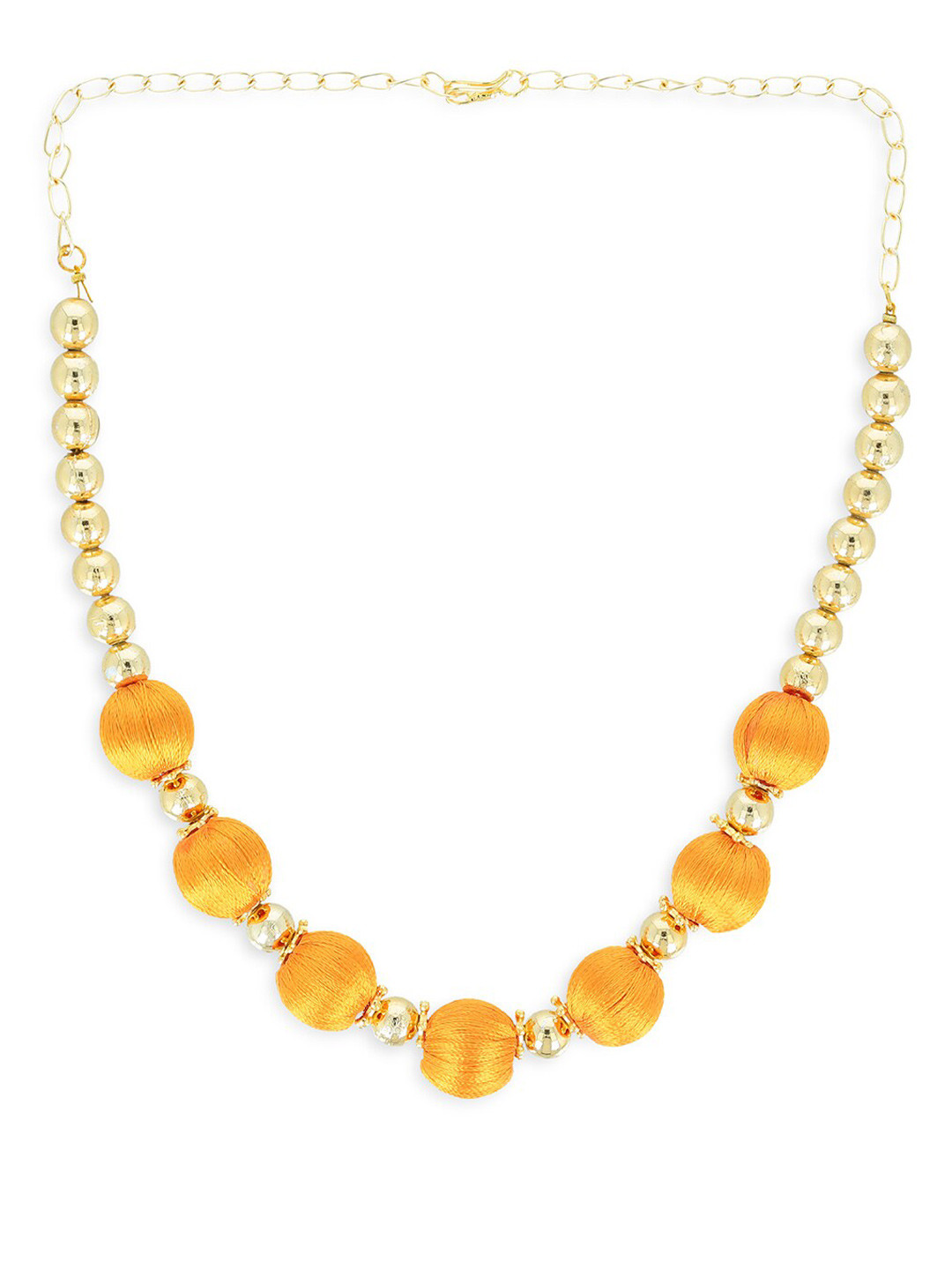 

AKSHARA Girls Gold-Plated Handcrafted Necklace, Yellow