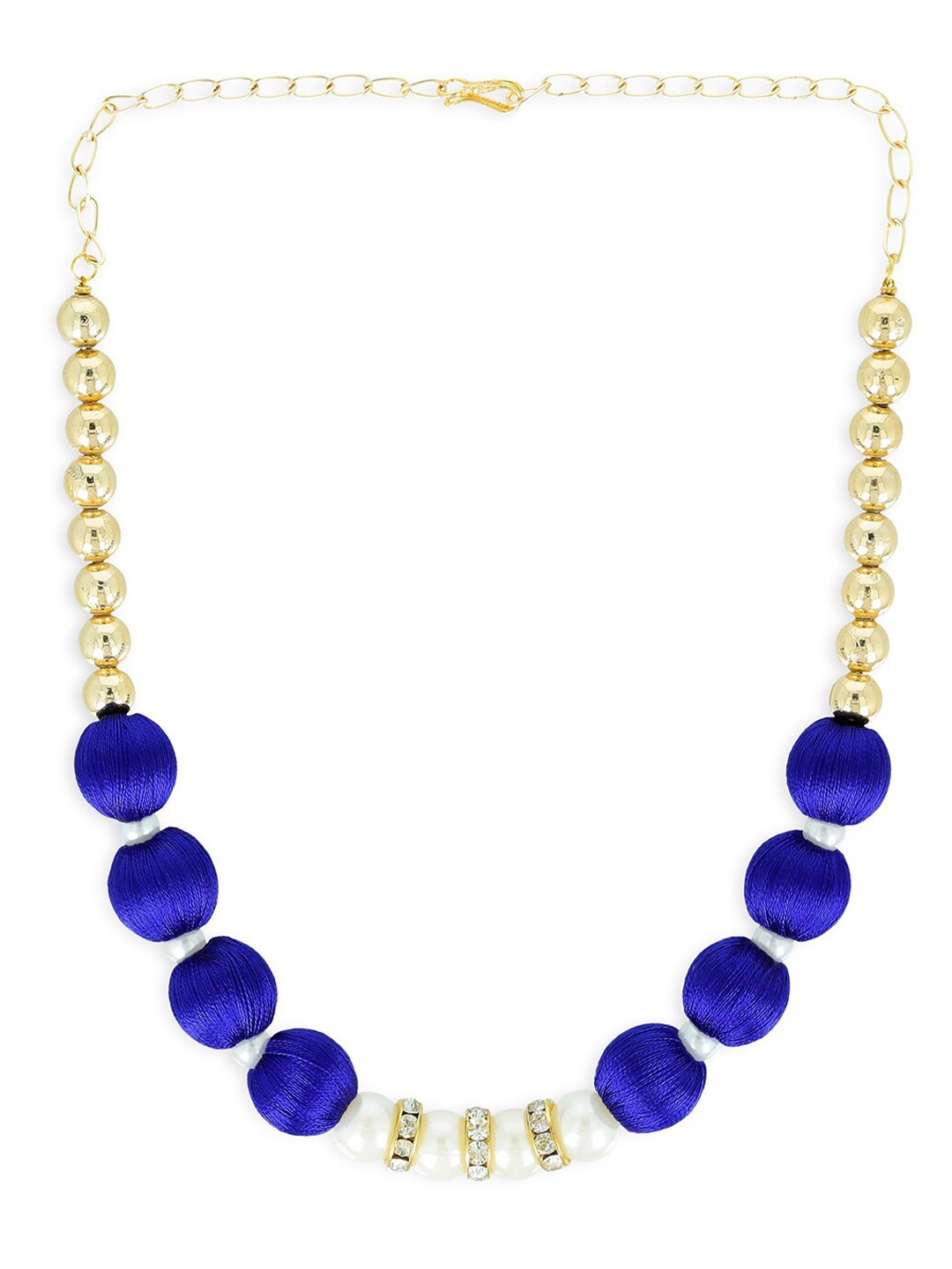 

AKSHARA Girls Gold-Plated Handcrafted Necklace, Blue
