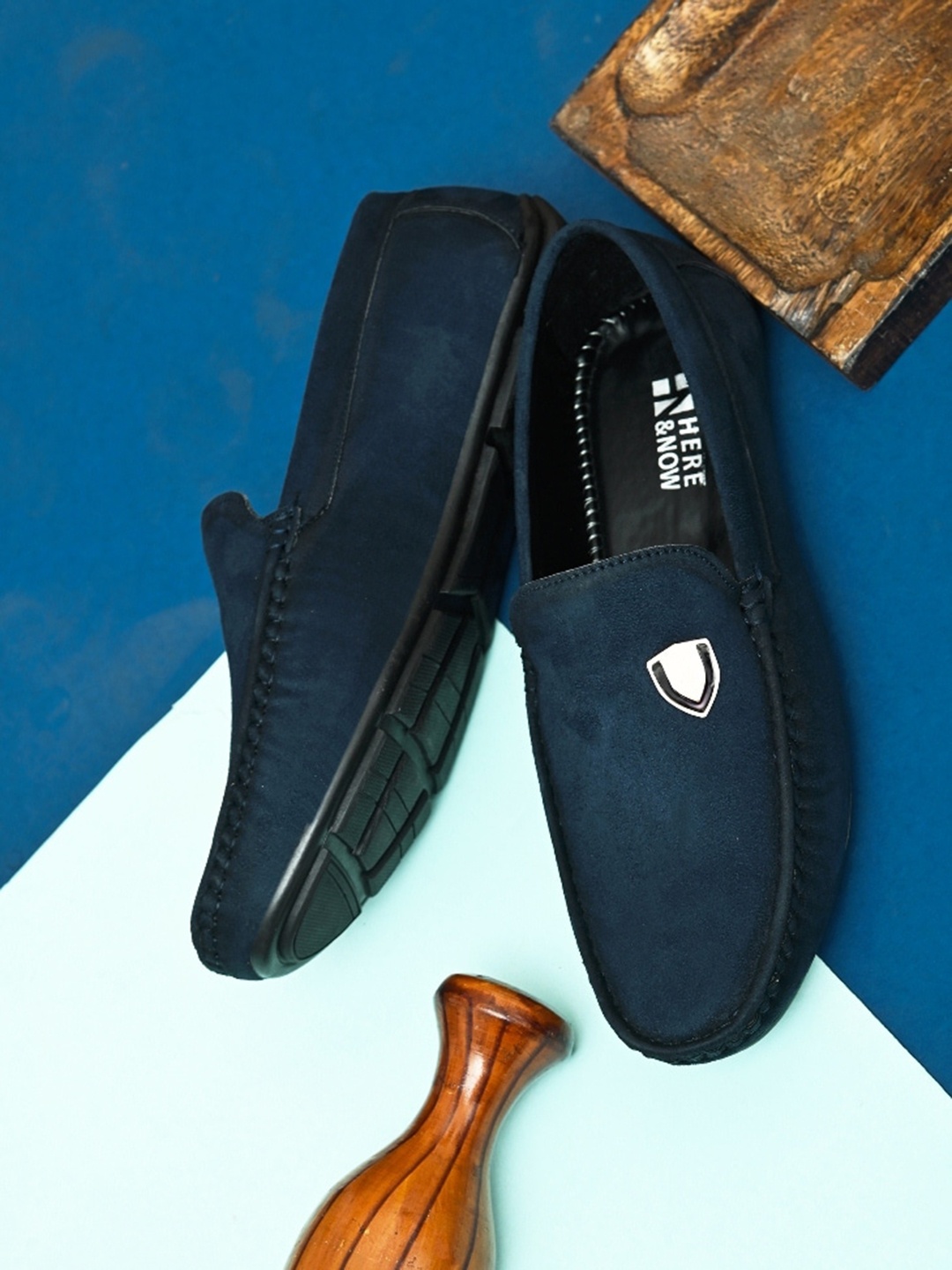 

HERE&NOW Men Lightweight Loafers, Navy blue