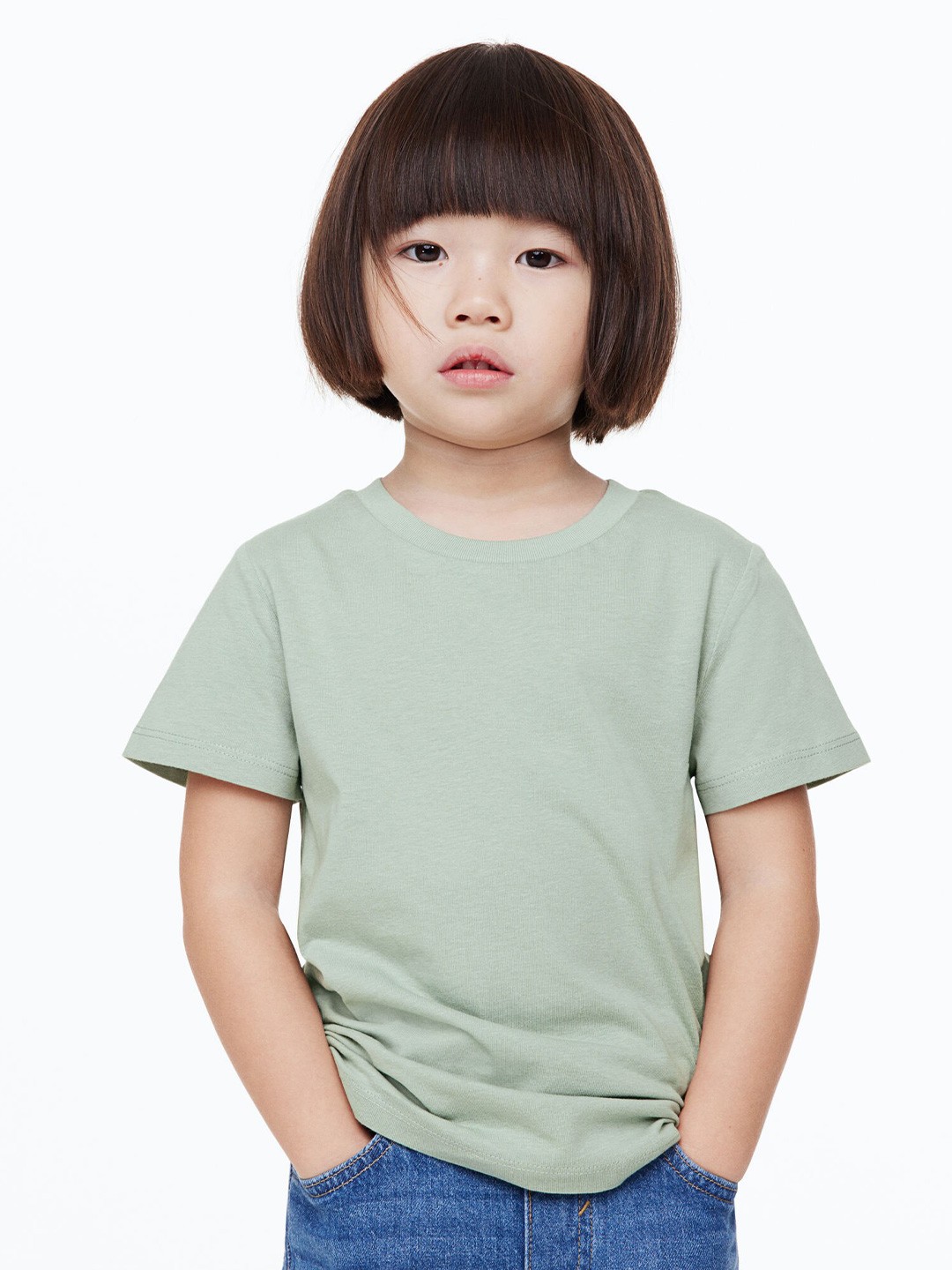 

H&M Boys 5-Pack Cotton T-shirts, Green