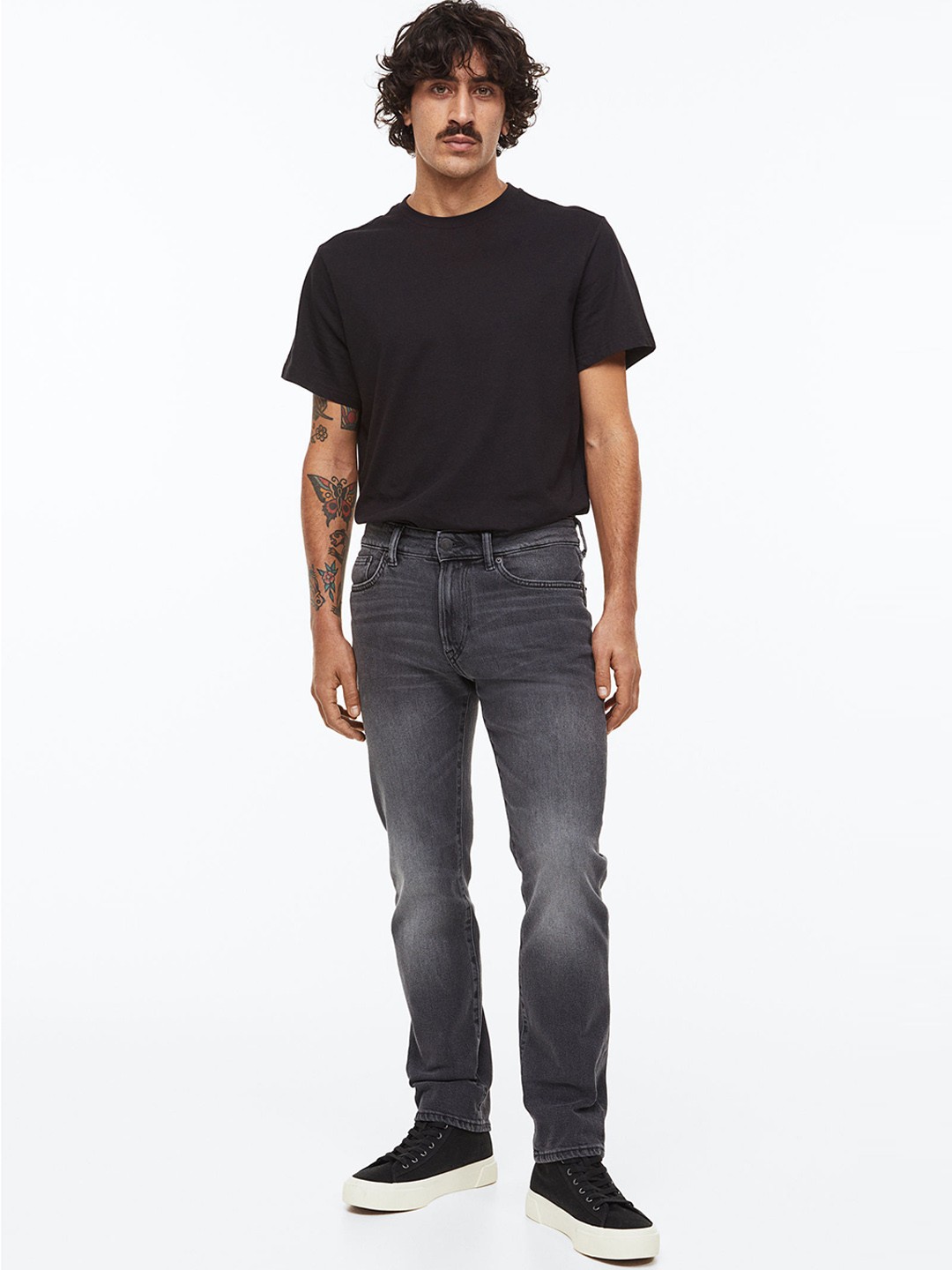 

H&M Men Regular Jeans, Grey