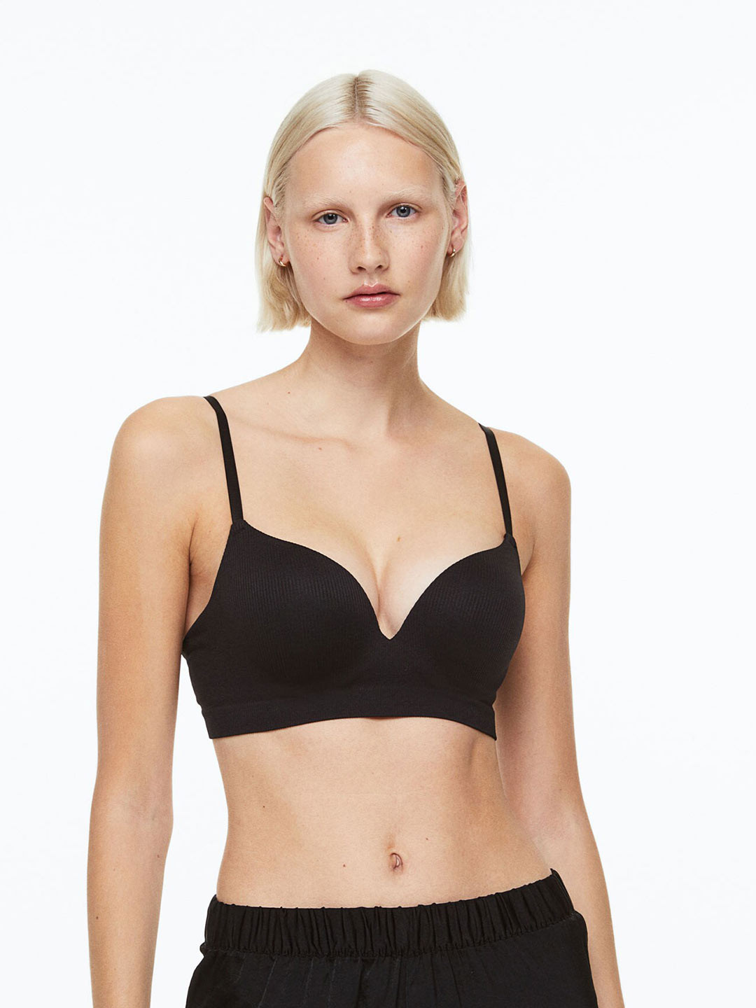

H&M Women Seamless Push-Up Bra, Black