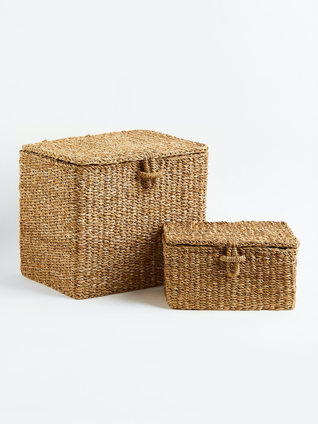 

H&M Beige Lidded Storage Basket