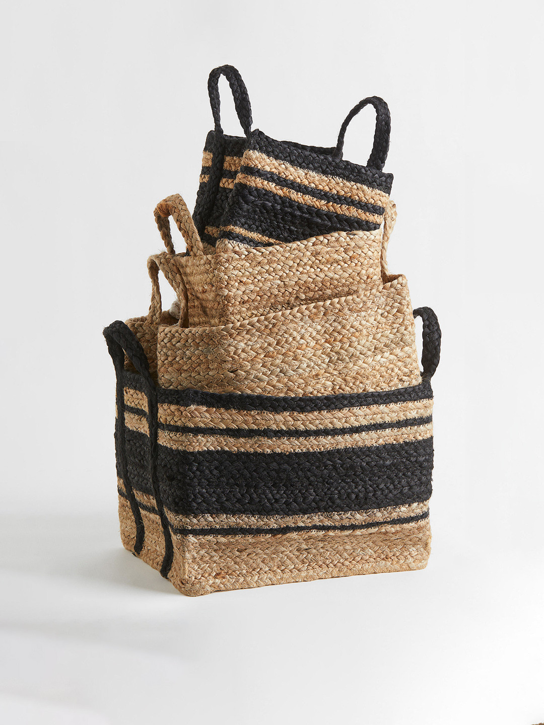

H&M Beige Small Jute Storage Basket