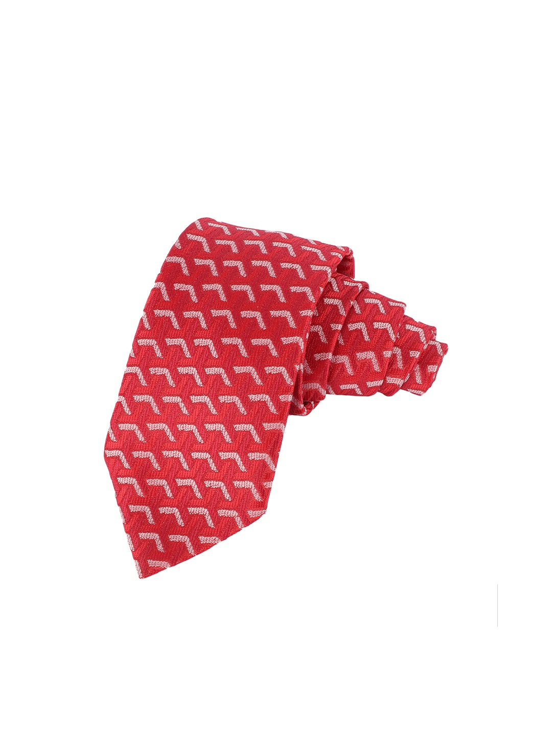 

Alvaro Castagnino Men Printed Skinny Tie, Red