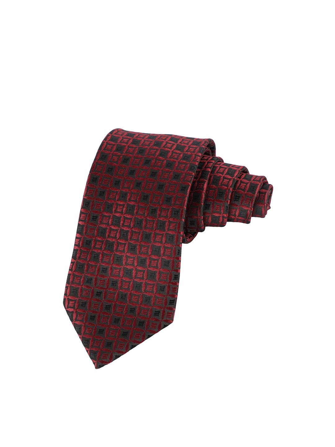 

Alvaro Castagnino Men Printed Tie, Maroon