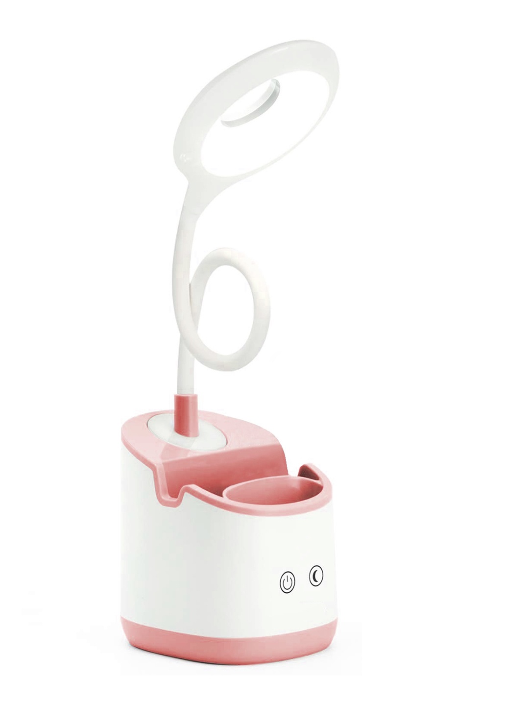 

Awestuffs Pink Flexible LED USB Rechargeable Table Lamp with Pen stand