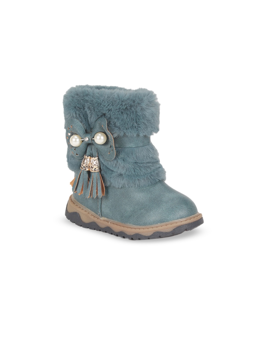 

Lil Lollipop Infant Boys Faux Fur Winter Boots, Blue