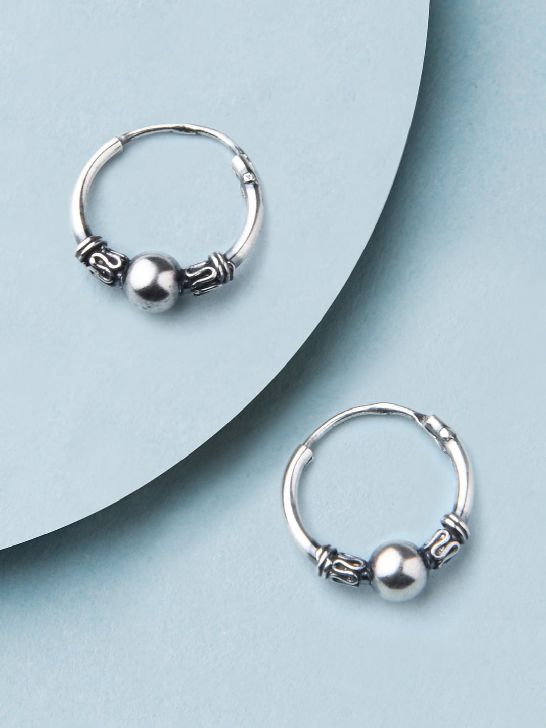 

Accessorize London Women 925 Pure Sterling Silver Boho Hoops Earrings
