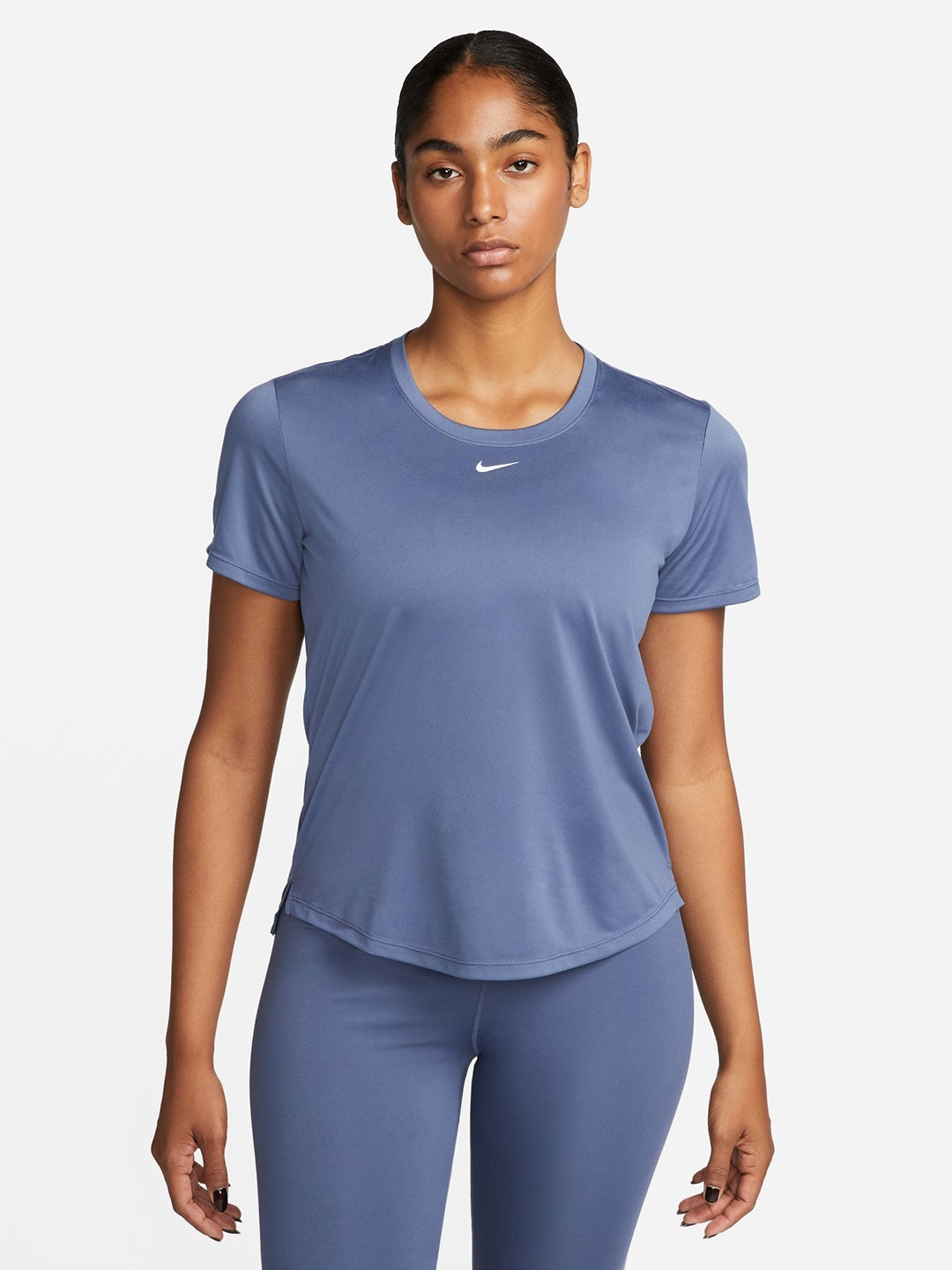 

Nike Brand Logo Printed Dri-FIT Training Top, Blue