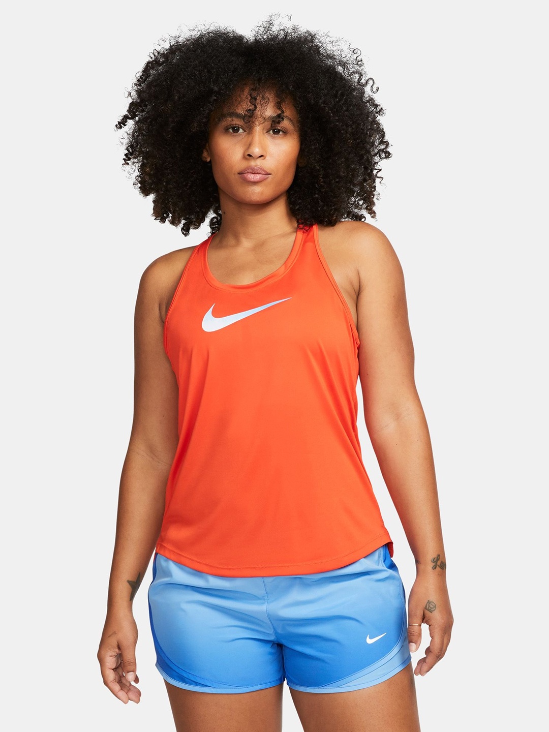 

Nike Dri-Fit Solid Round Neck Tank Top, Red