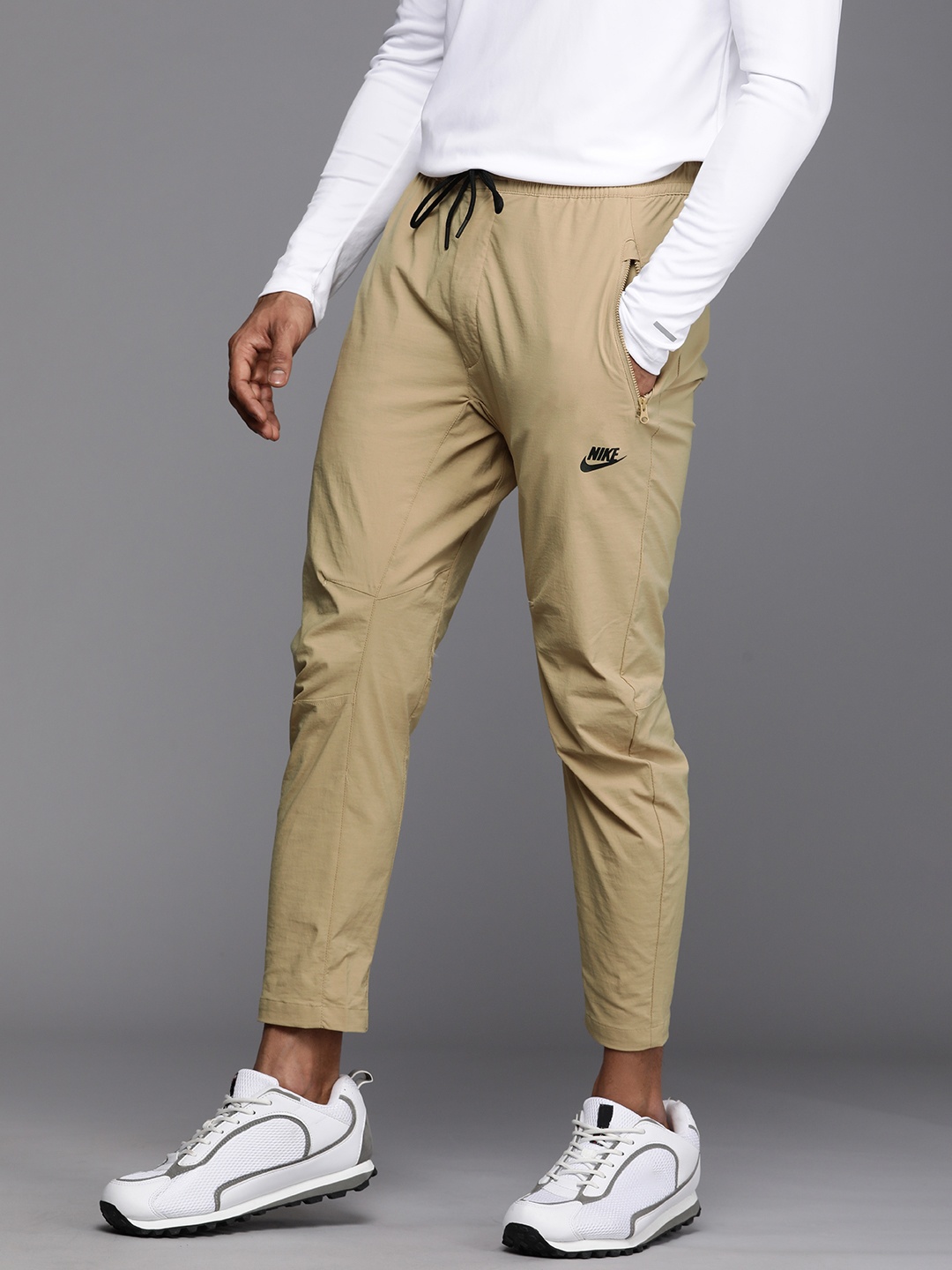 

Nike Men Sportswear Regular Fit Track Pants, Beige