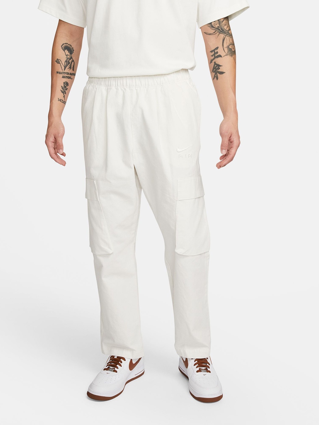 

Nike Men White Sportswear Air Trackpants