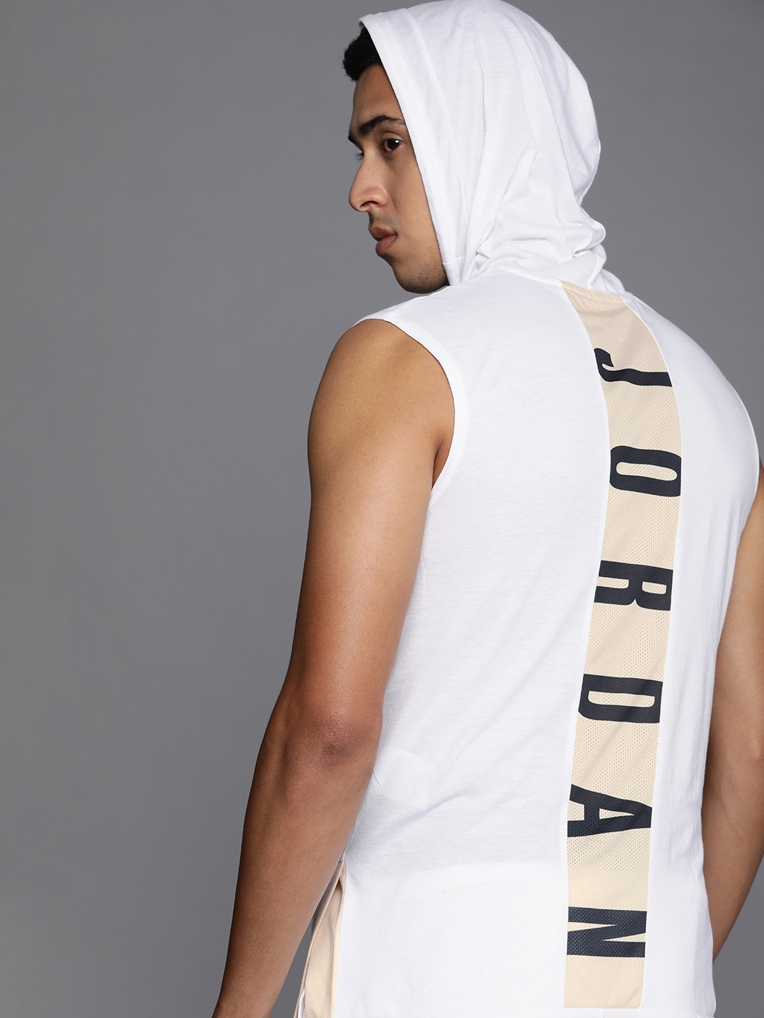 

Nike Typography Michael Jordan Printed NFS 23 Alpha S/L Dri-Fit T-shirt, White