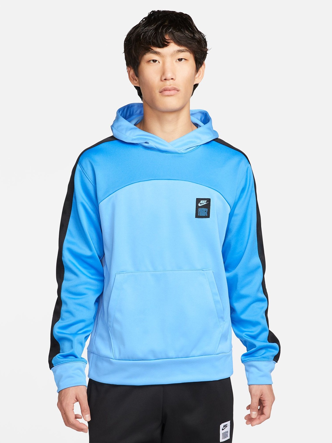 

Nike TF STARTING 5 PO Colourblocked Hooded Sweatshirt, Blue