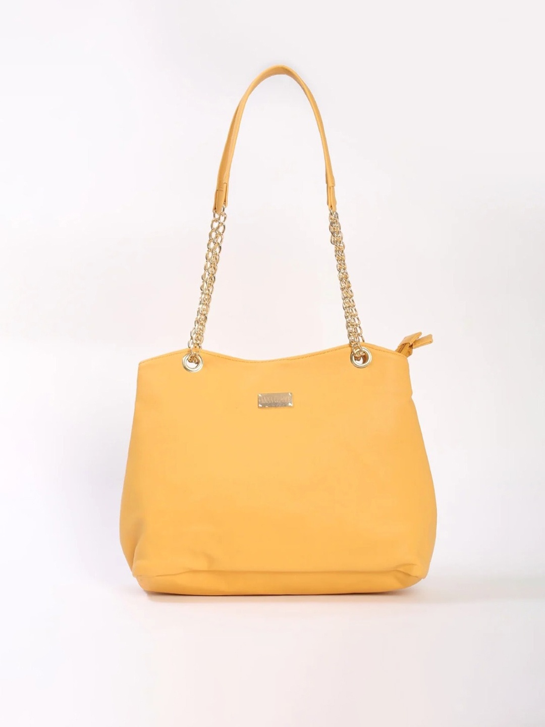

Anna Claire PU Shopper Shoulder Bag, Mustard