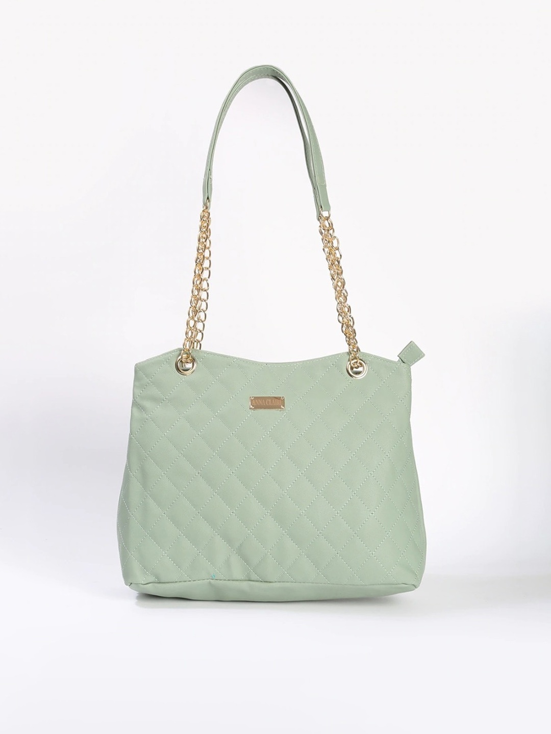 

Anna Claire Structured Shoulder Bag With Quilted, Sea green