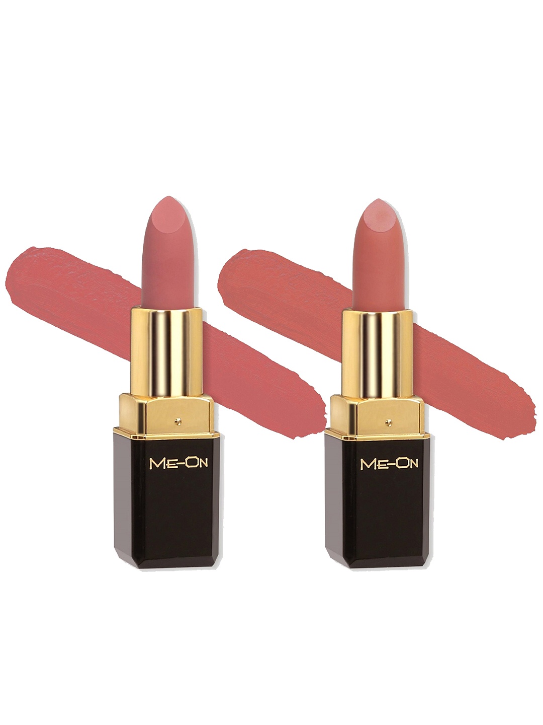 

ME-ON Set of 2 Long-Lasting Color Addict HD Matte Lipsticks 4 g Each- Shade 17 - Shade 20, Nude