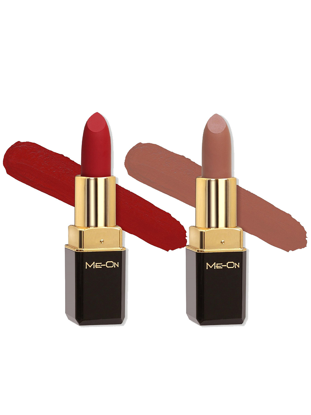 

ME-ON Set Of 2 Color Addict 8Hrs Long Lasting HD Matte Lipsticks - Shades 5 & 23, Red