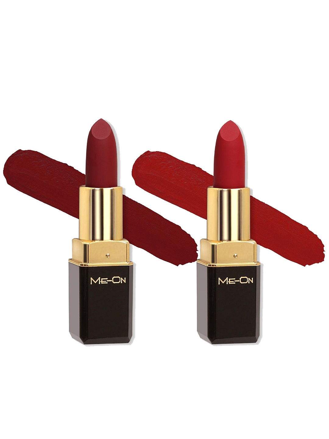 

ME-ON Set Of 2 Color Addict 8Hrs Long Lasting HD Matte Lipsticks - Shades 4 & 5, Red