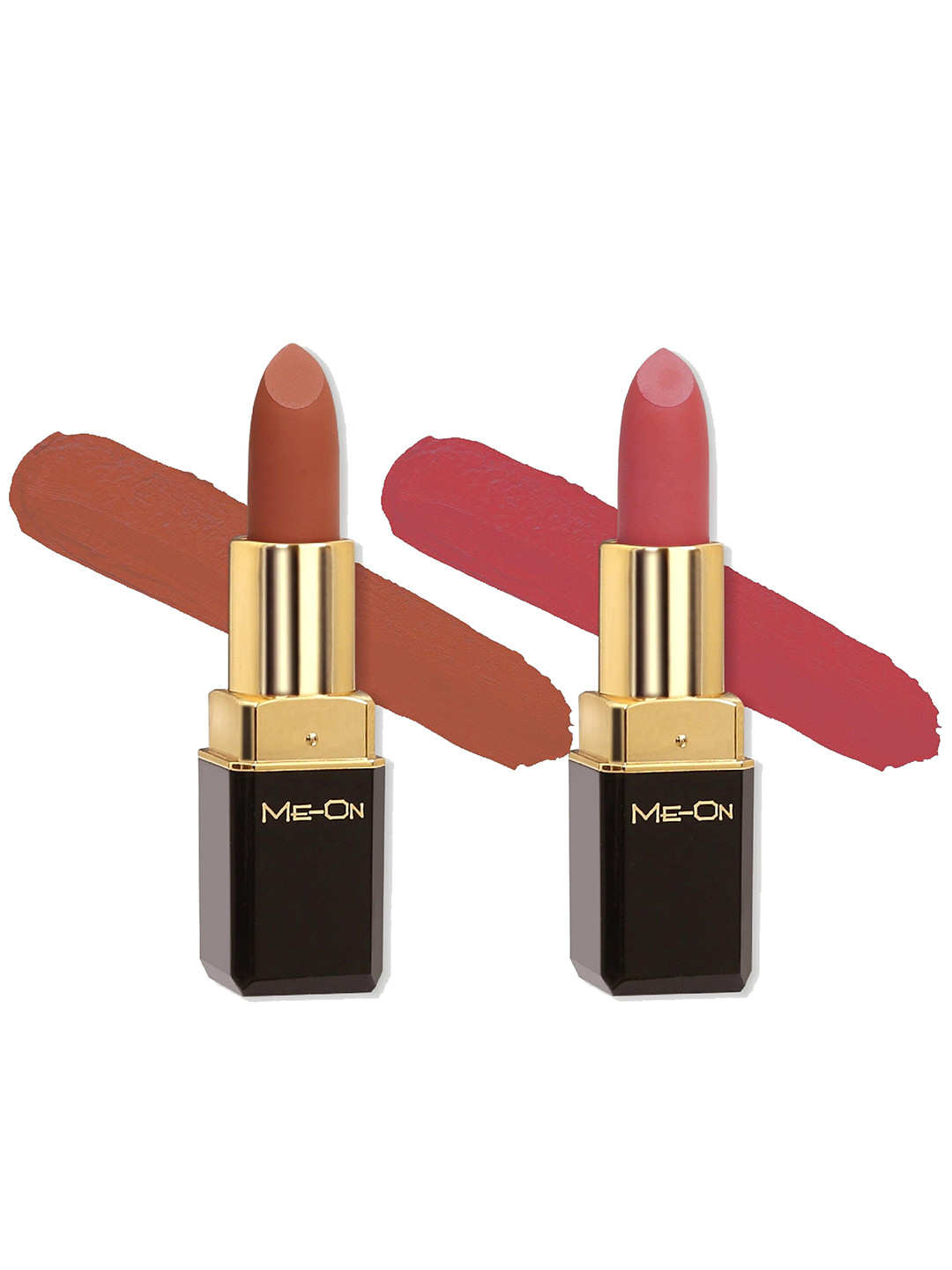 

ME-ON Set Of 2 Color Addict 8HR Long-Lasting HD Matte Lipstick - Shades 18 & 21, Nude