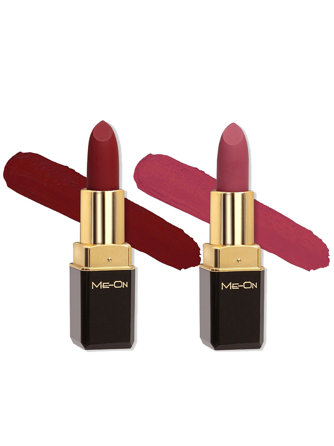

ME-ON Color Addict Set Of 2 HD Matte Long-Lasting Bullet Lipstick, Pink