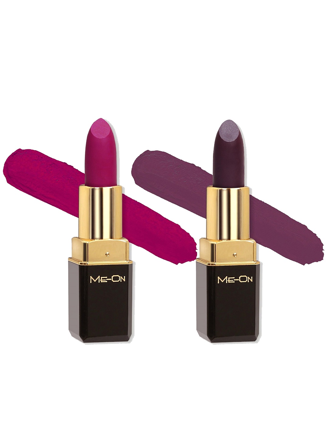 ME-ON Color Addict Set Of 2 Long Lasting HD Matte Lipstick -Shade 09 & Shade 11, Pink