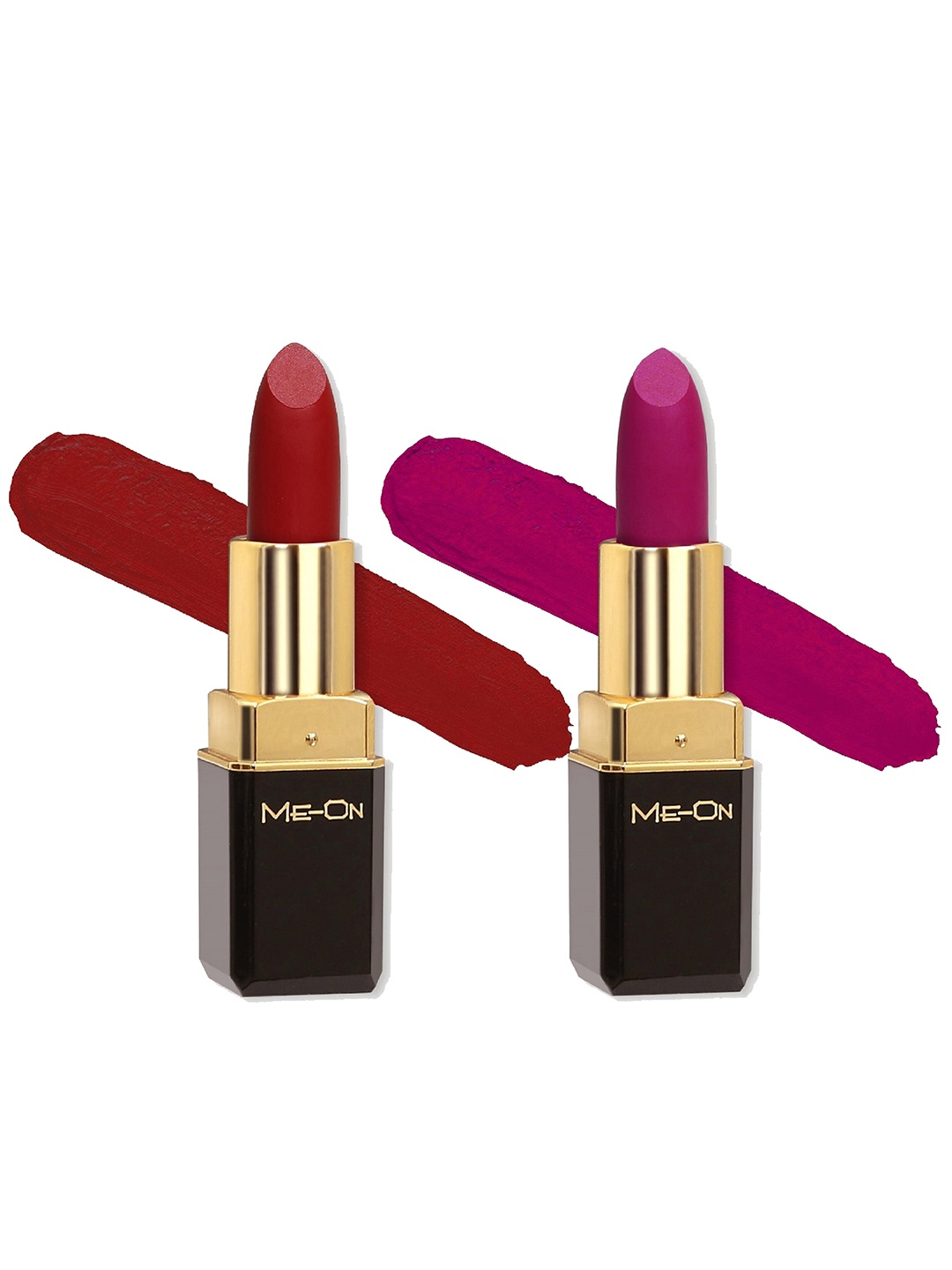 

ME-ON Color Addict Set Of 2 HD Matte Long-Lasting Bullet Lipstick, Red