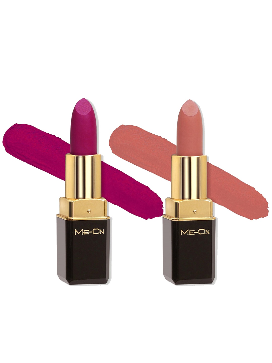 

ME-ON Color Addict Set Of 2 HD Matte Long-Lasting Bullet Lipstick, Pink