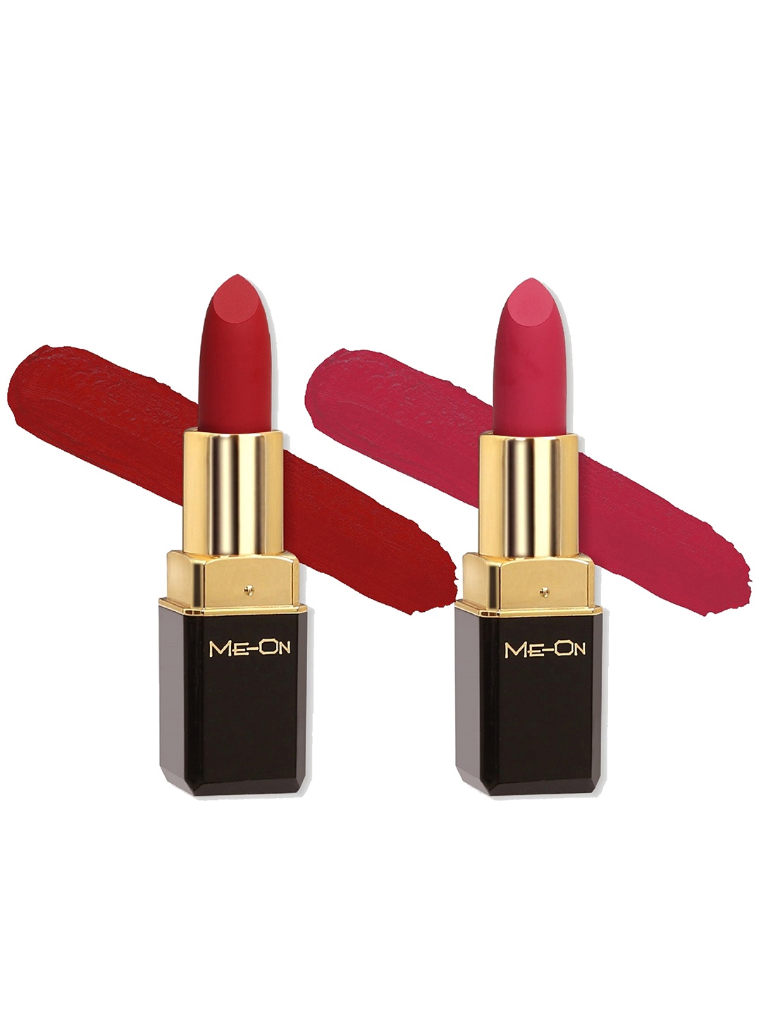 

ME-ON Color Addict Set Of 2 Long Lasting HD Matte Lipstick -Shade 05 & Shade 07, Red