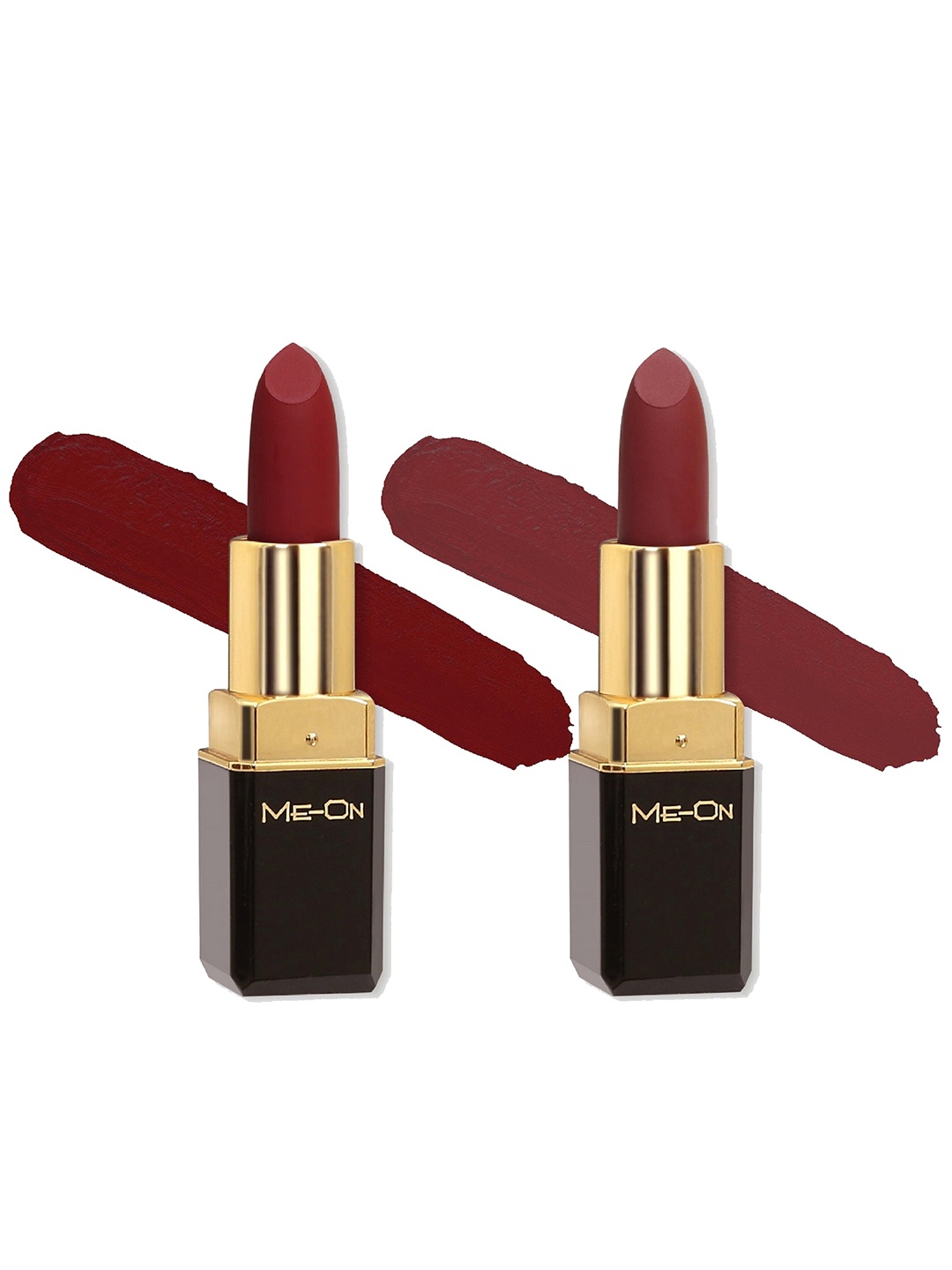 

ME-ON Color Addict Set Of 2 8H Long Lasting HD Matte Lipsticks-Shade 4-Shade 16, Assorted