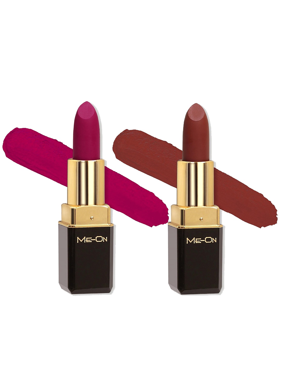 

ME-ON Color Addict Set Of 2 8H Long Lasting HD Matte Lipsticks-Shade 10-Shade 15, Assorted
